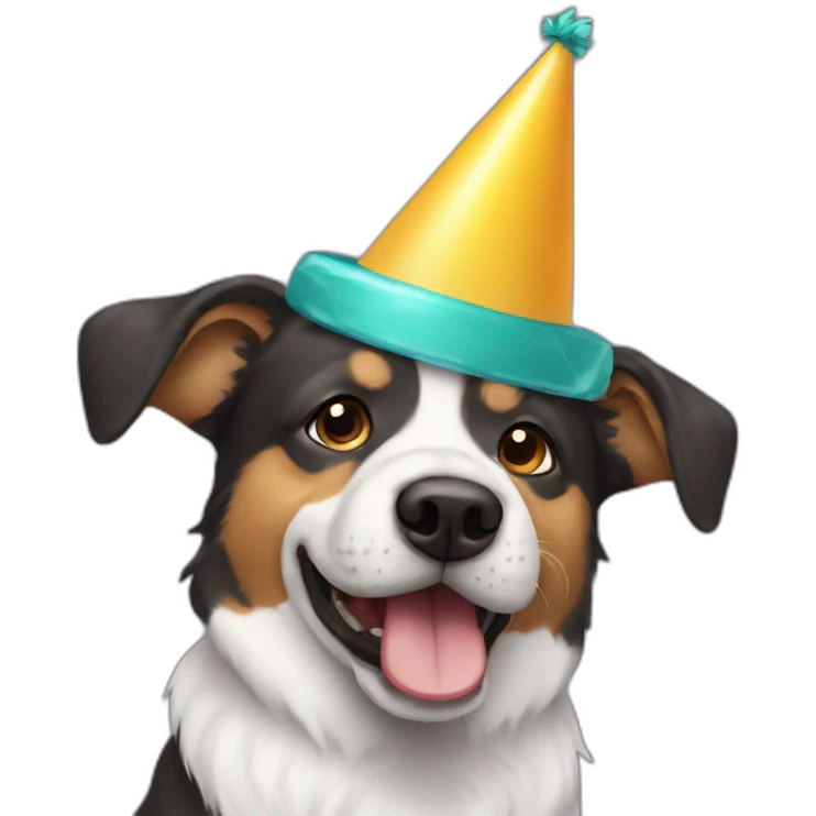dog in a party hat emoji