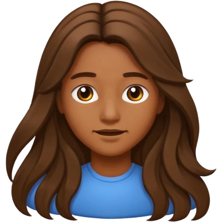 Pelo largo emoji