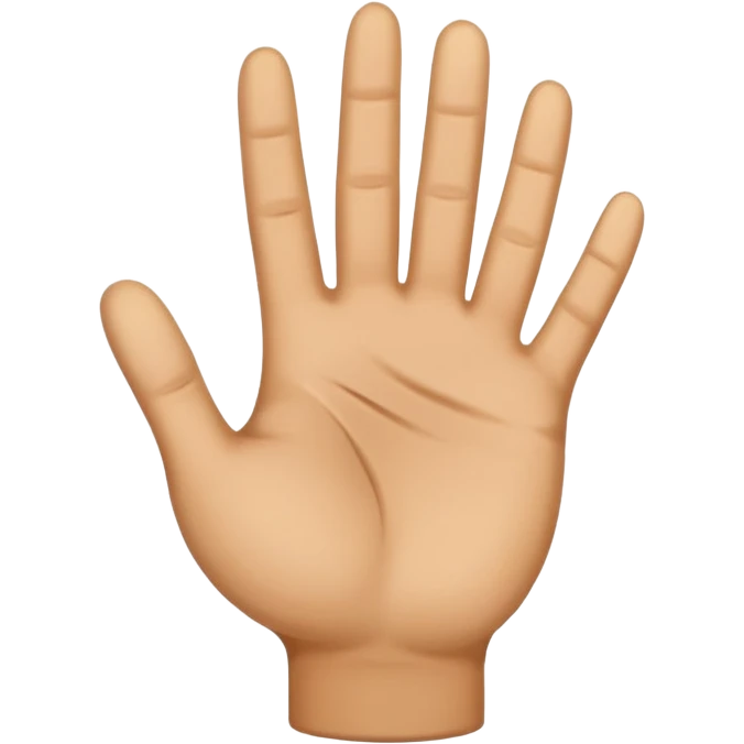 small hand palm emoji