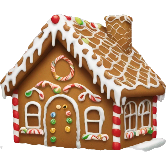 Gingerbread house emoji