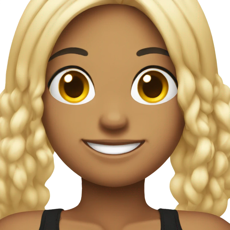 smiling girl in black bikini emoji