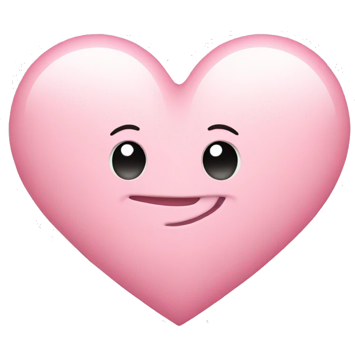Light pink heart emoji