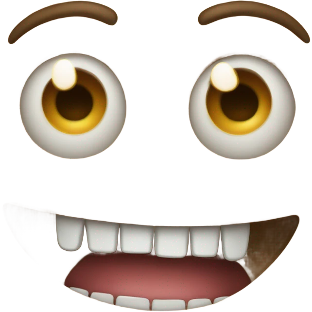 Freaky face emoji
