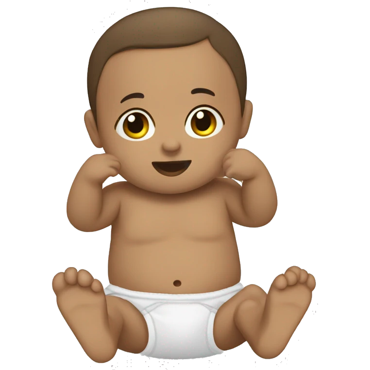 Bebe en pañal emoji