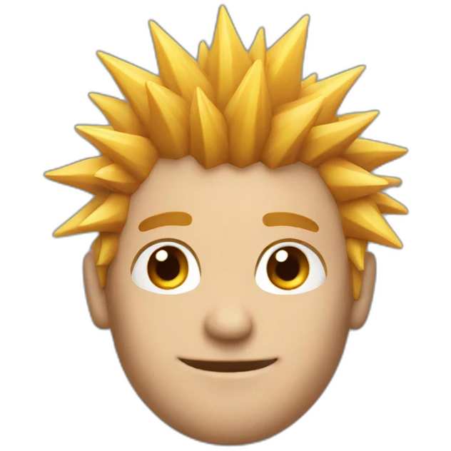 spikey hair guy emoji