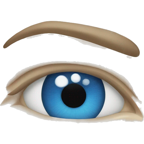 Blue eye emoji