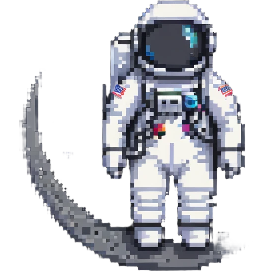 astronaut on the moon emoji
