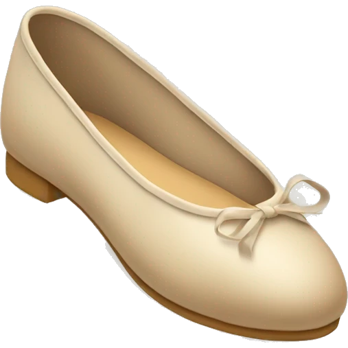 Ballerina Shoes in beige  emoji