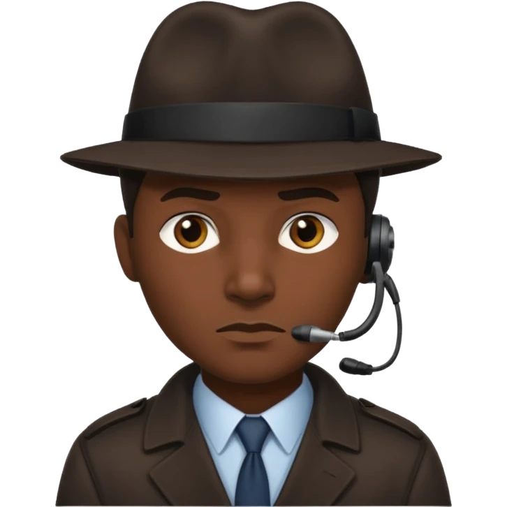 detective with earpiece emoji