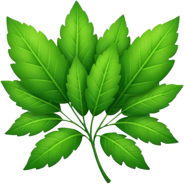 a bunch of green leaves emoji