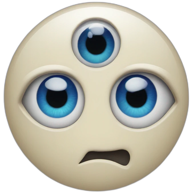 Single evil eye emoji