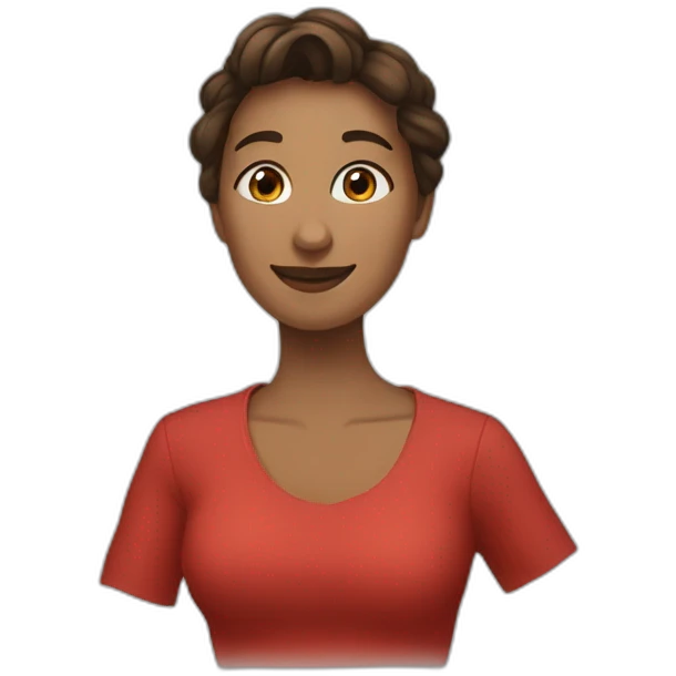 Женщина с красными губами emoji