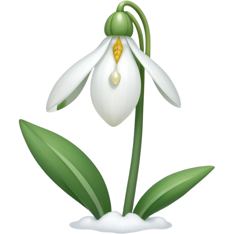 A pinterest magical snowdrop flower emoji