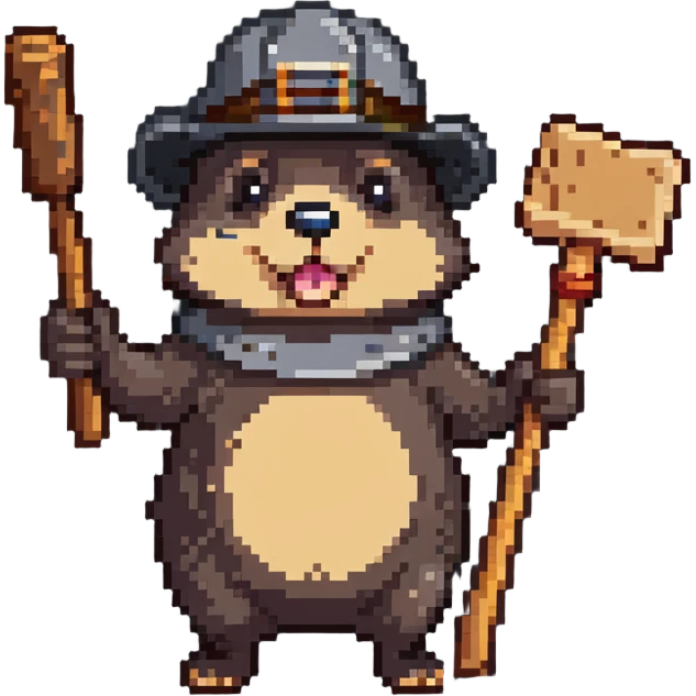 whacking a mole with a mallet, funny expressions emoji