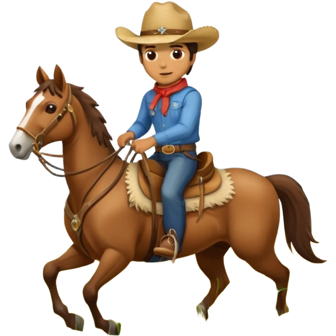 man on horse emoji