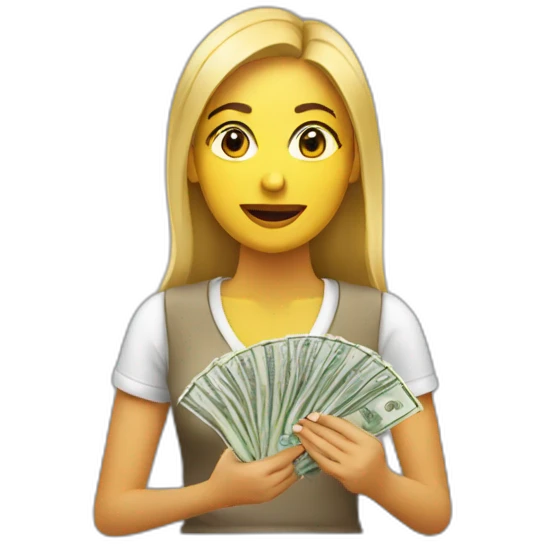 woman-taking-money emoji