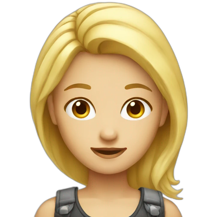 blond girl ux designer emoji