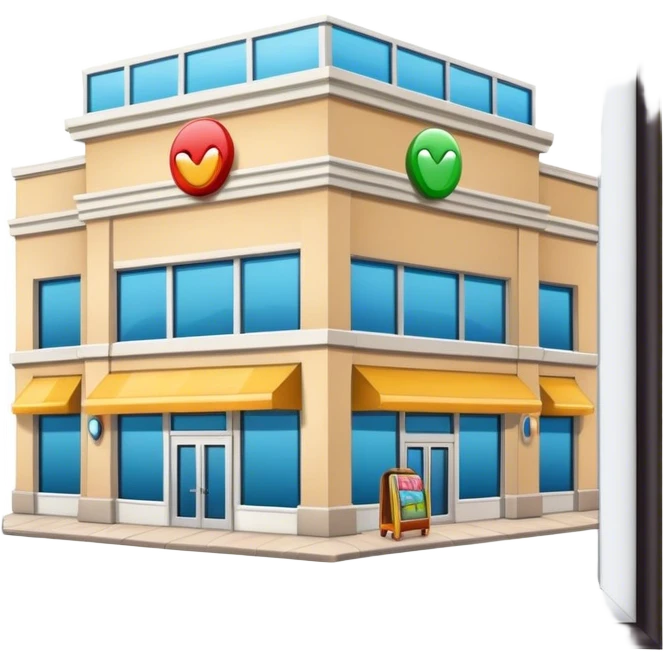 shopping mall emoji