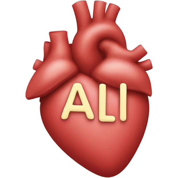 Heart saying I love ali emoji