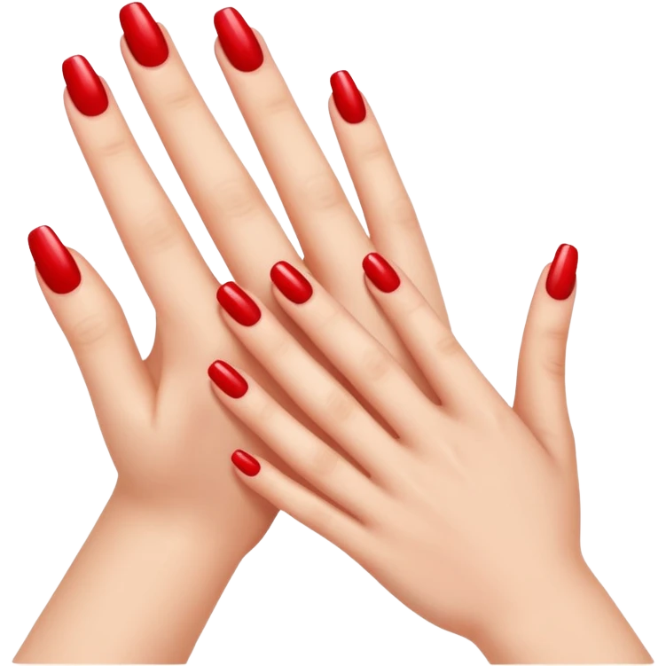 manicure hand with five fingers emoji