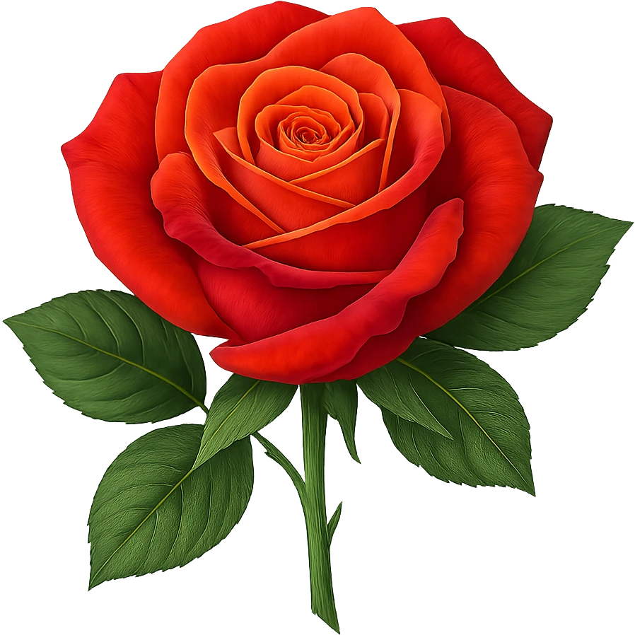rose flower, detailed, vibrant colors emoji