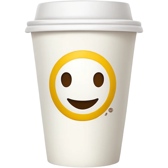 Starbucks cup with smiley face on it emoji