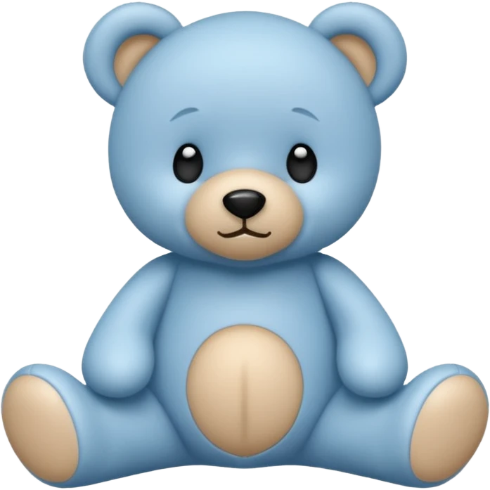 Blue and light blue teddy bear  emoji
