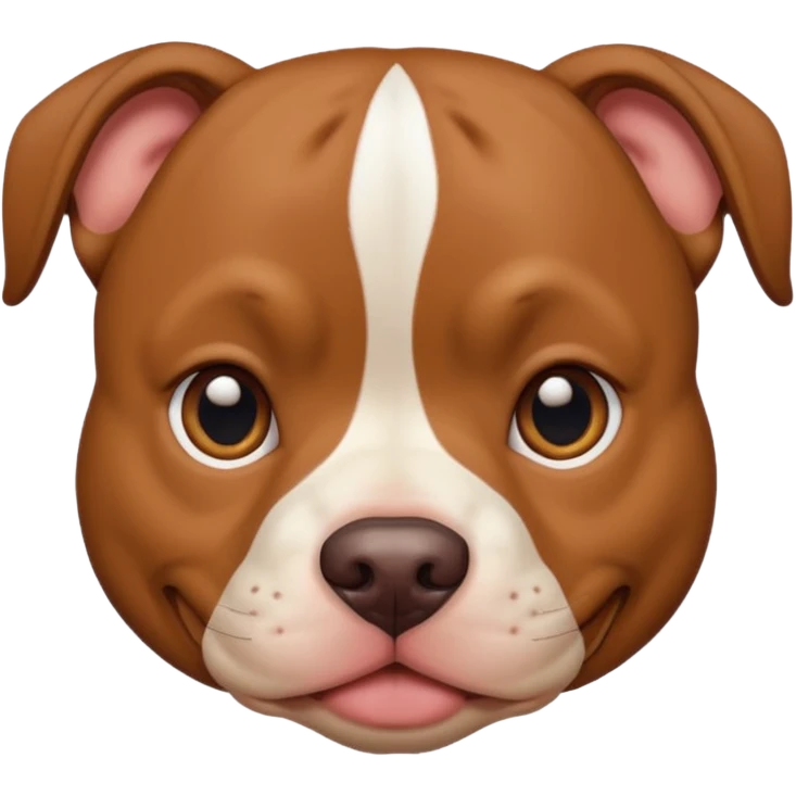 Un pitbull de carita tierna  emoji