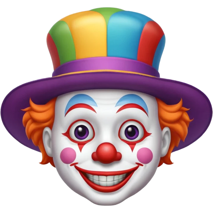 Clown with big top hat emoji