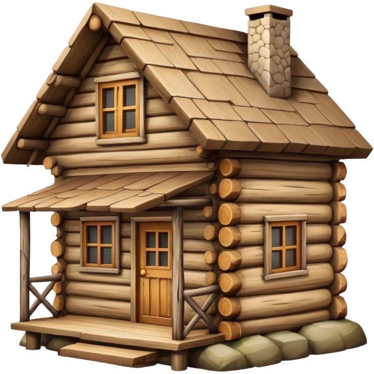 small log house emoji