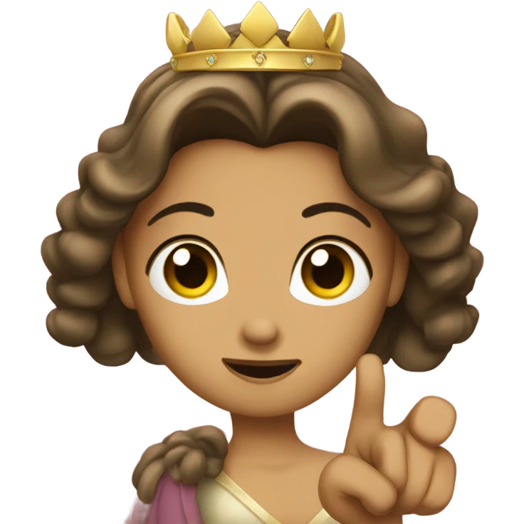 Princess doing thumbs DOWN emoji