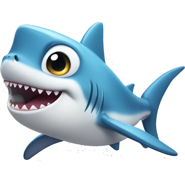 Cute baby shark emoji