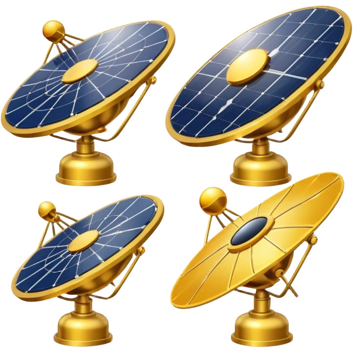 Satellites with Gold Panels emoji
