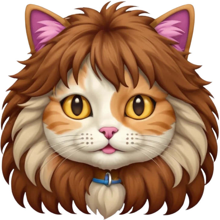 Cat with wigs emoji