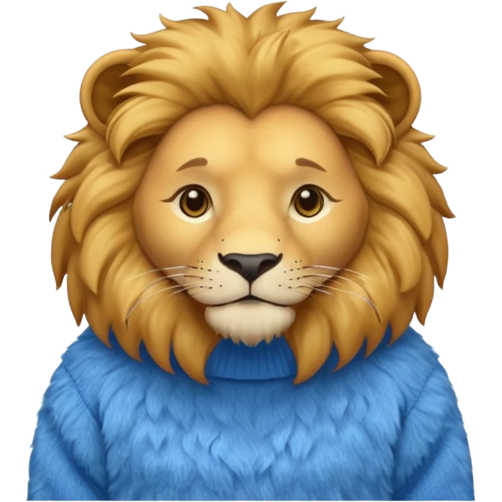 lion wearing  jumper emoji