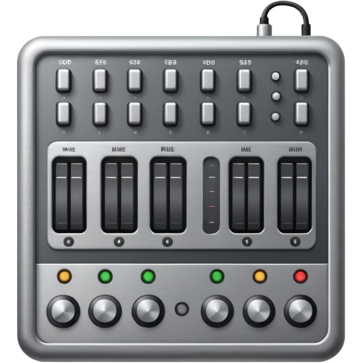 mixer with faders  emoji