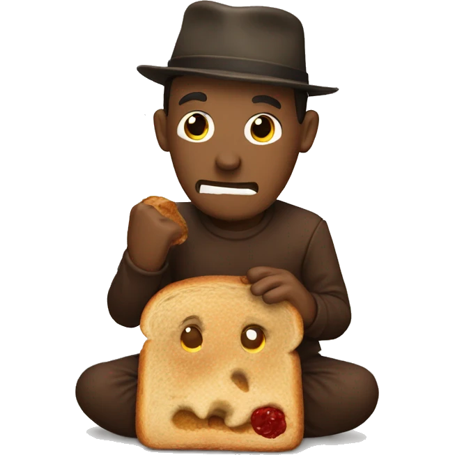 freddy eating bread emoji