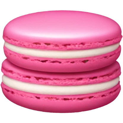 Pink macaron emoji