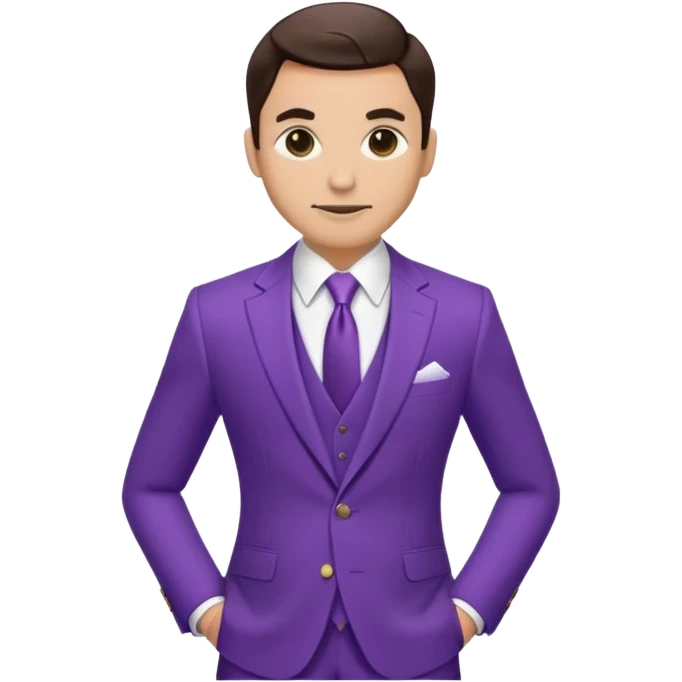 purple suit emoji