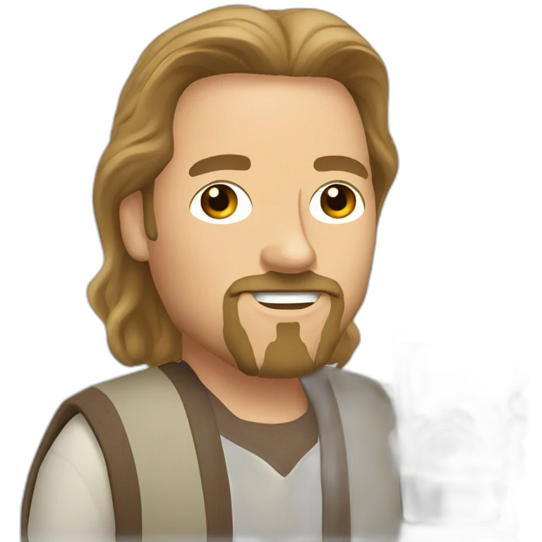 lebowski with white russian emoji
