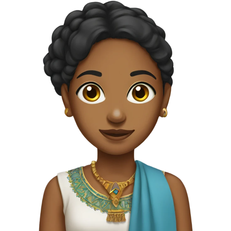 An eritrean girl wearing cultural attire emoji