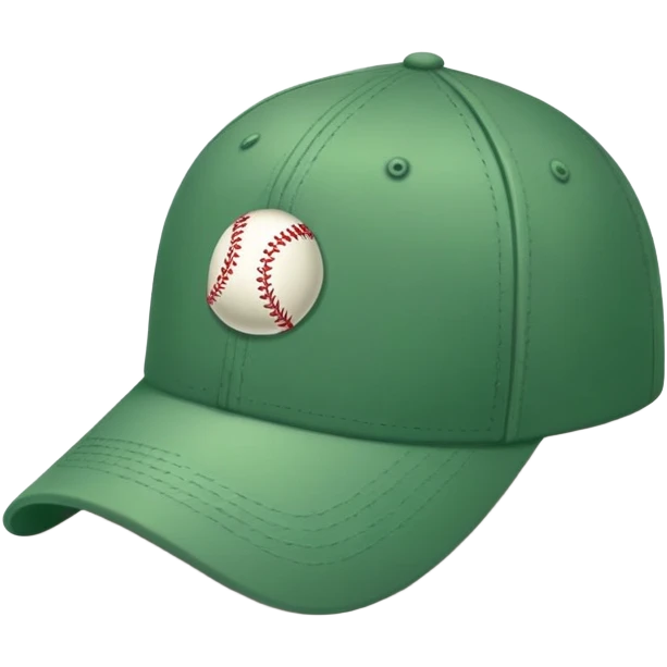 green baseball cap emoji
