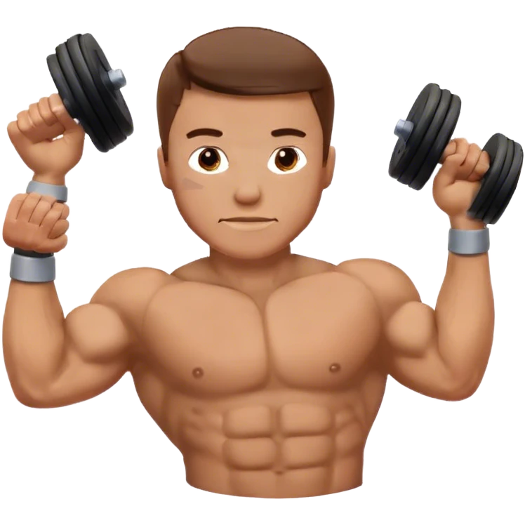 Bicep curl exercise emoji