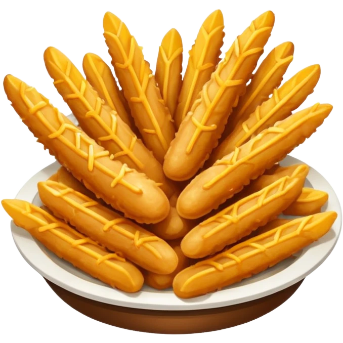 Wings and fries emoji