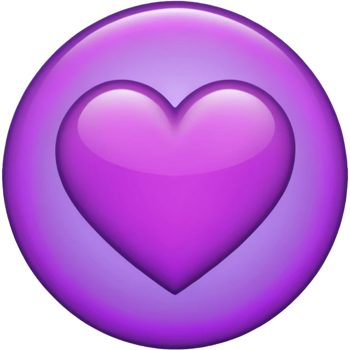 BLACK AND PURPLE HEART IN A CIRCLE emoji