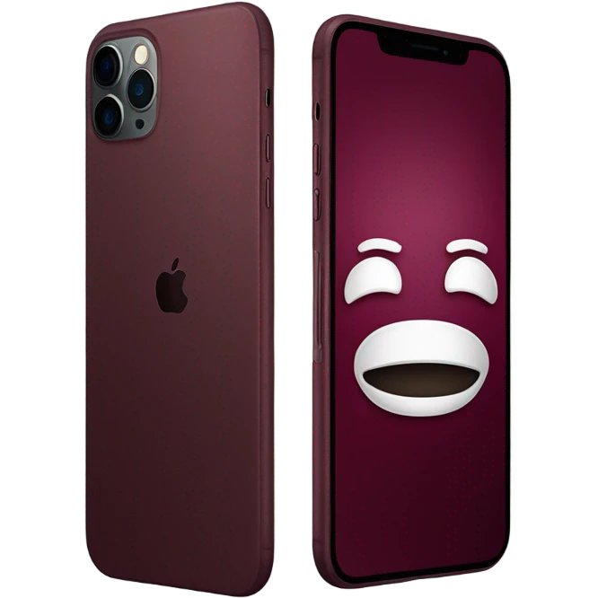 Burgundy iPhone 16 pro max emoji