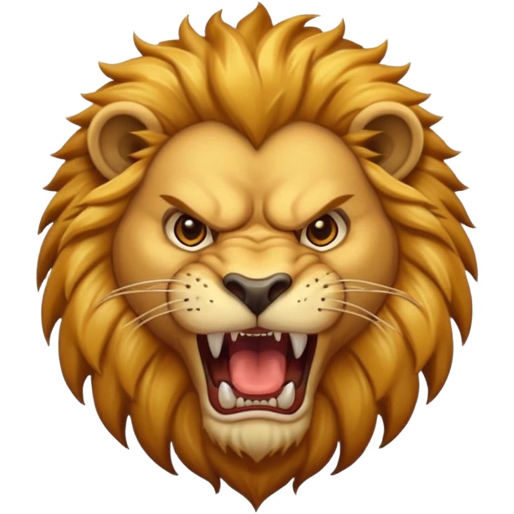 Angry lion emoji
