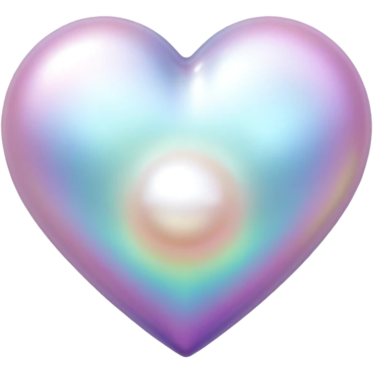 Pearl heart  emoji