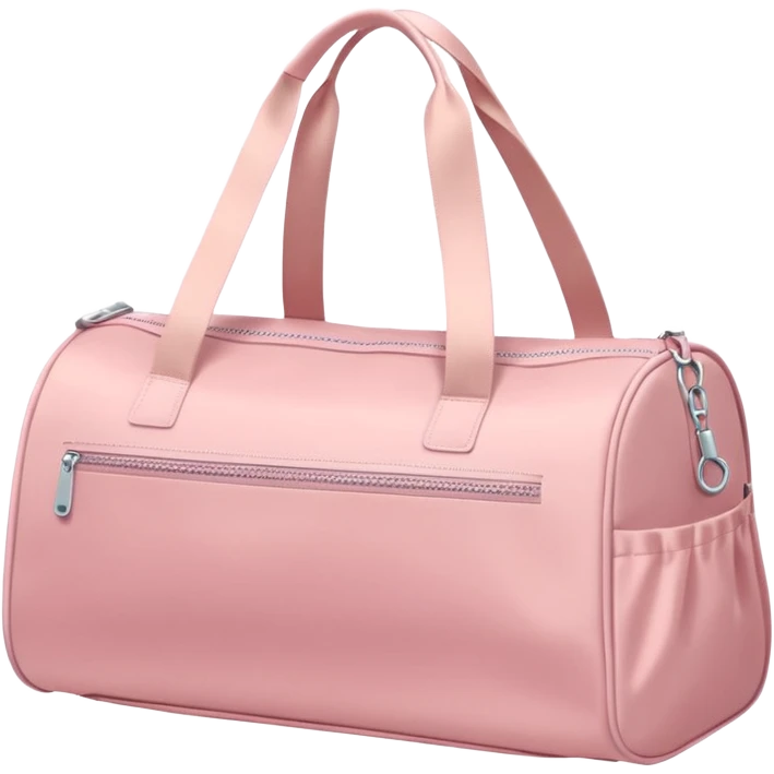 Pastel pink gym bag  emoji