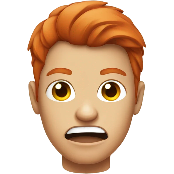 Angry redhead C emoji